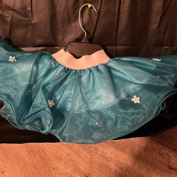Blue two piece pageant dress